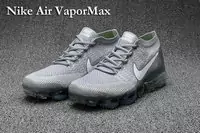 nike flyknit air vapormax femmes chaussures 2017 silver gray